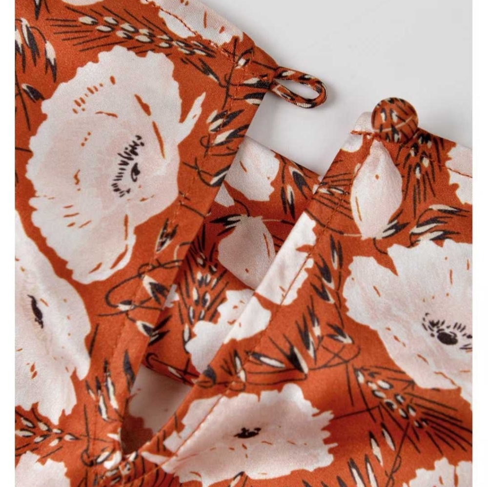 DOEN ALNA DRESS IN ROUGE FLEURS D'ANEMONE - Picture 12 of 13